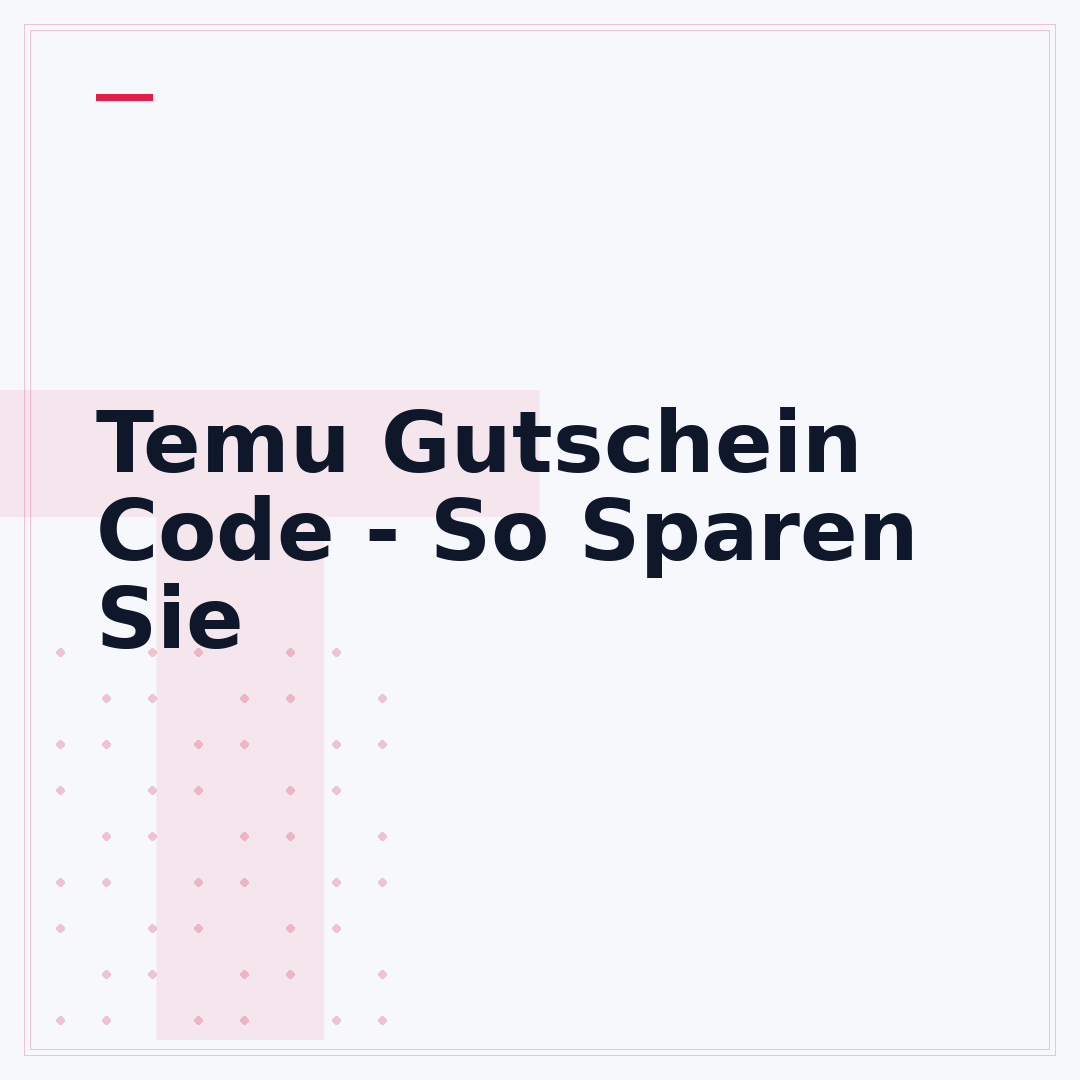Temu Gutschein Code - So Sparen Sie