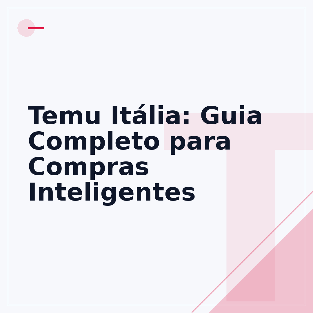 Temu Itália: Guia Completo para Compras Inteligentes