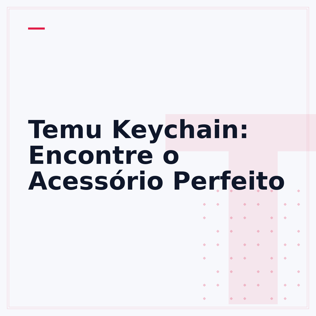 Temu Keychain: Encontre o Acessório Perfeito