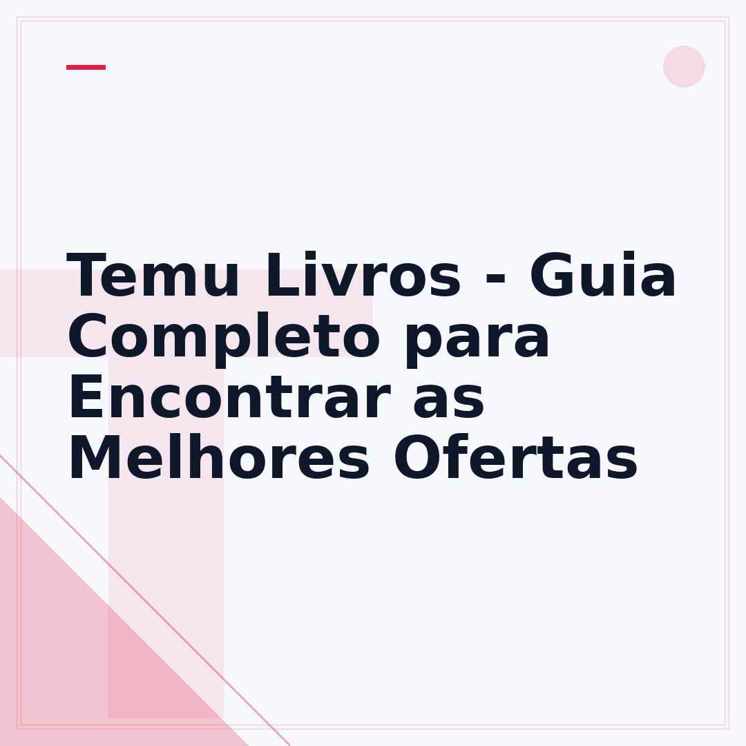 Temu Livros - Guia Completo para Encontrar as Melhores Ofertas
