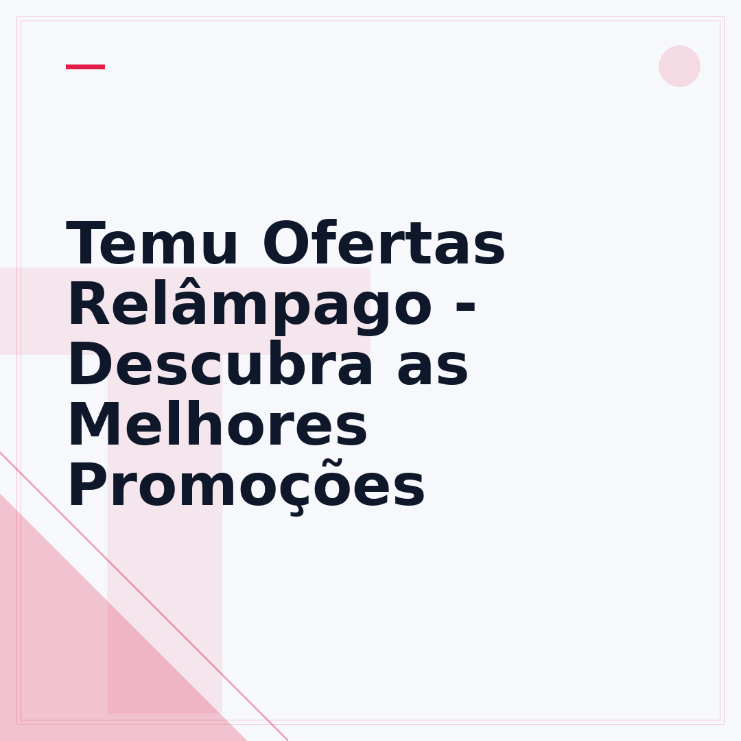 Temu Ofertas Relâmpago - Descubra as Melhores Promoções