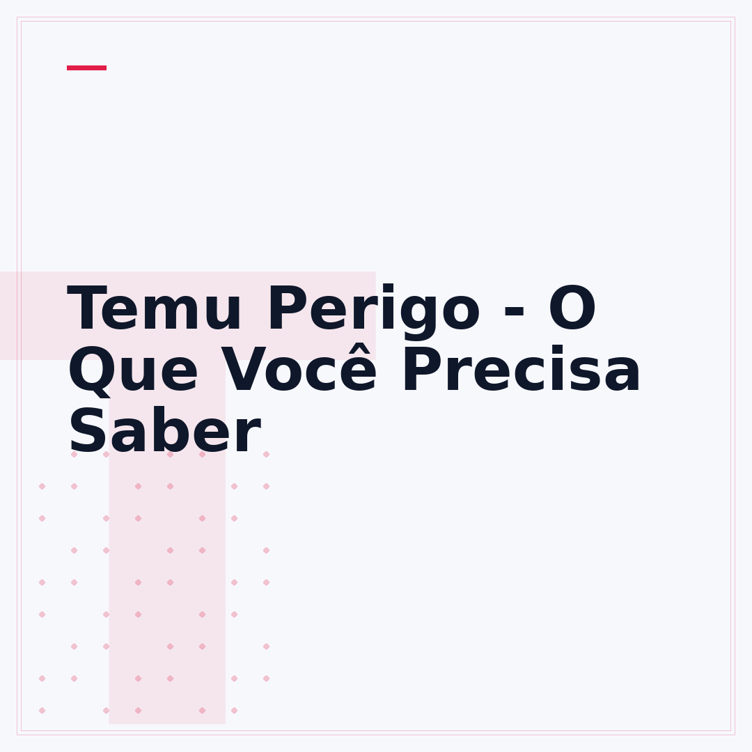 Temu Perigo - O Que Você Precisa Saber