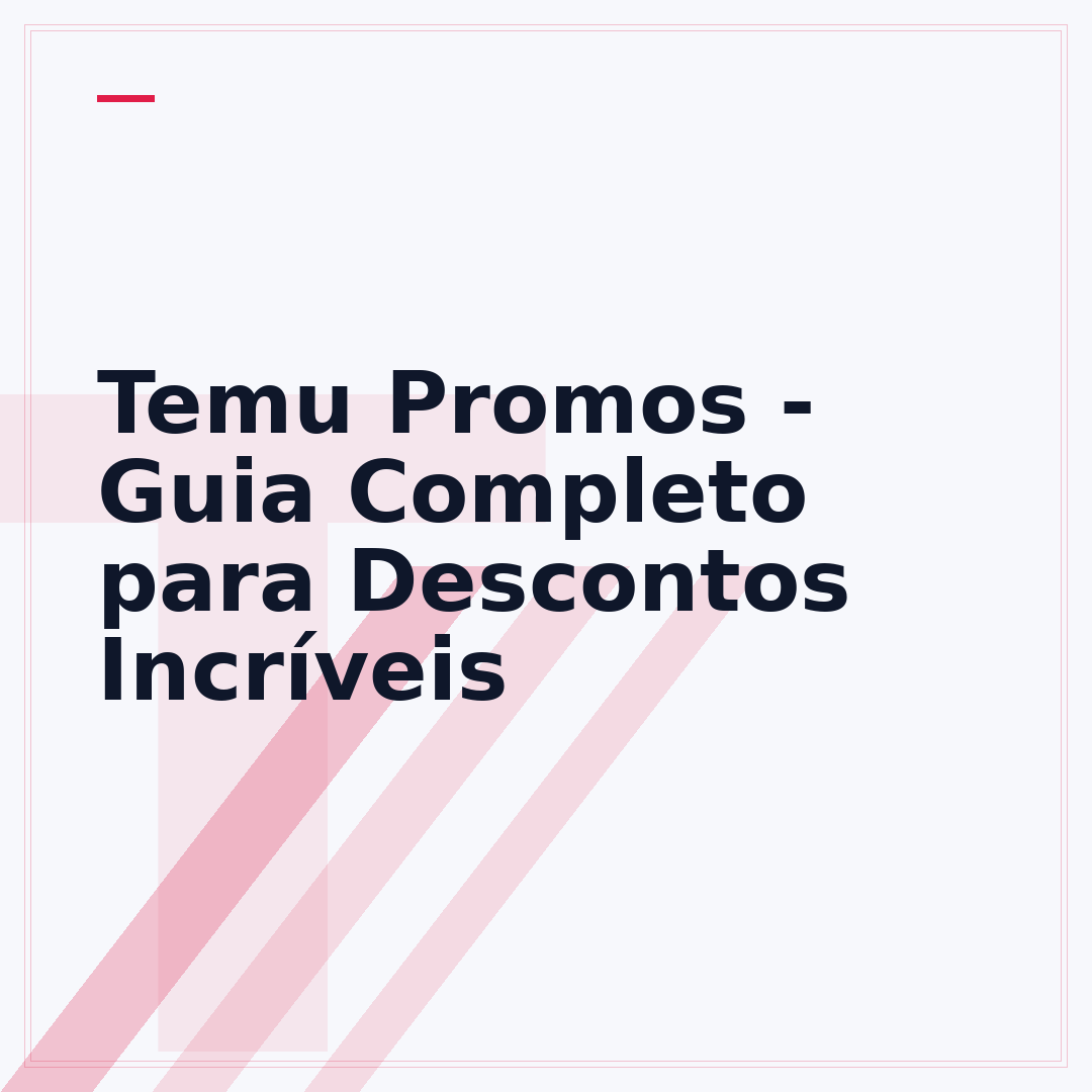 Temu Promos - Guia Completo para Descontos Incríveis