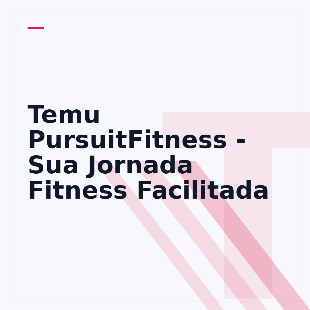 Temu PursuitFitness - Sua Jornada Fitness Facilitada
