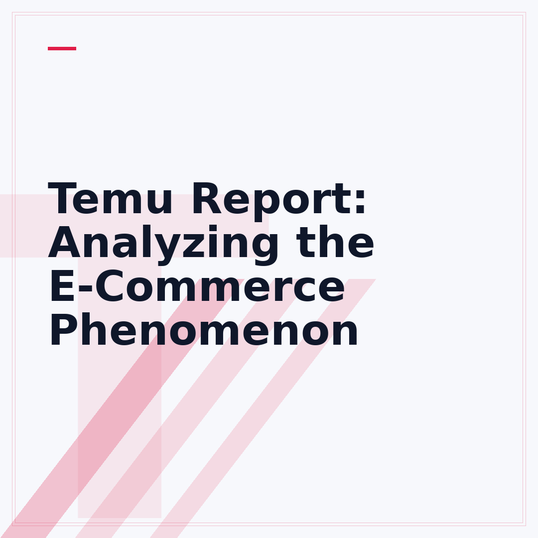Temu Report: Analyzing the E-Commerce Phenomenon
