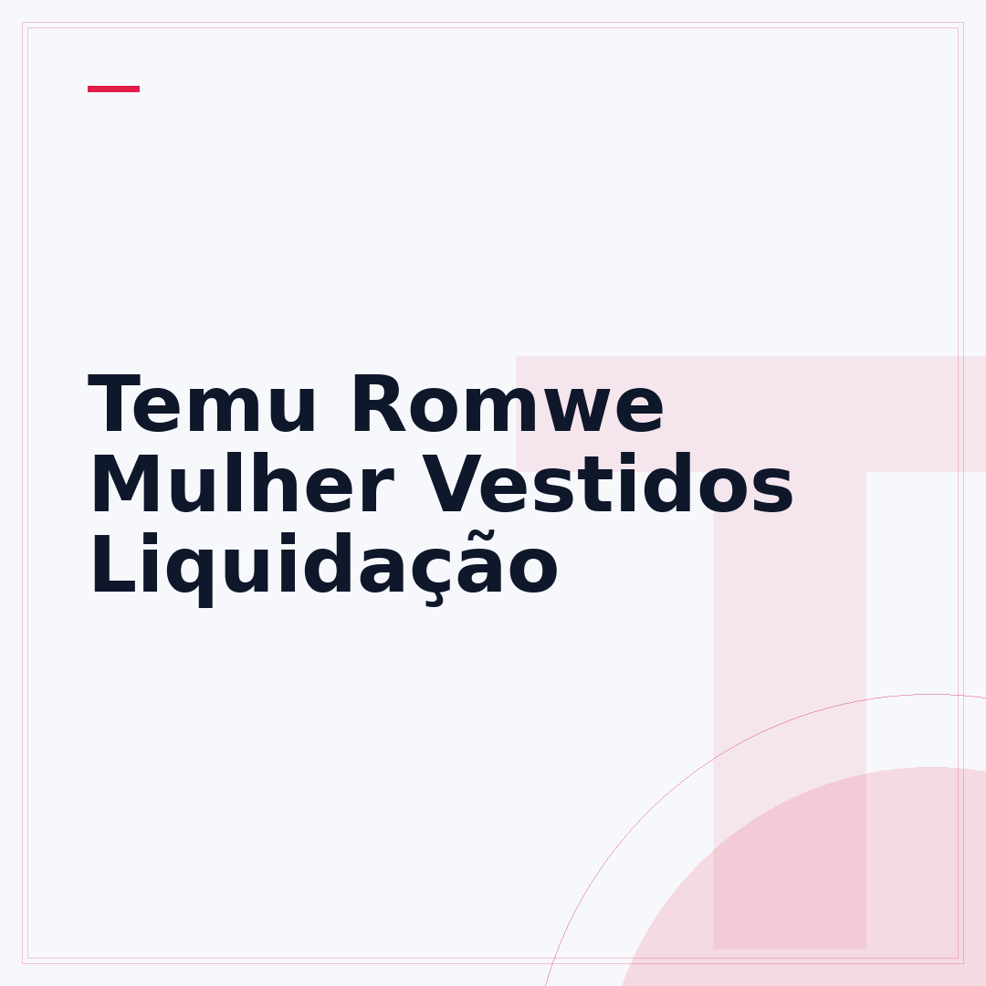 Temu Romwe Mulher Vestidos Liquidação