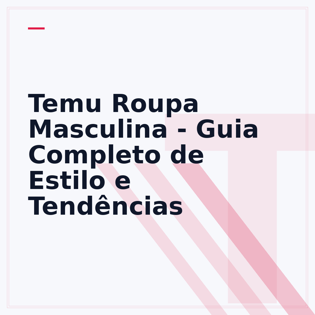 Temu Roupa Masculina - Guia Completo de Estilo e Tendências
