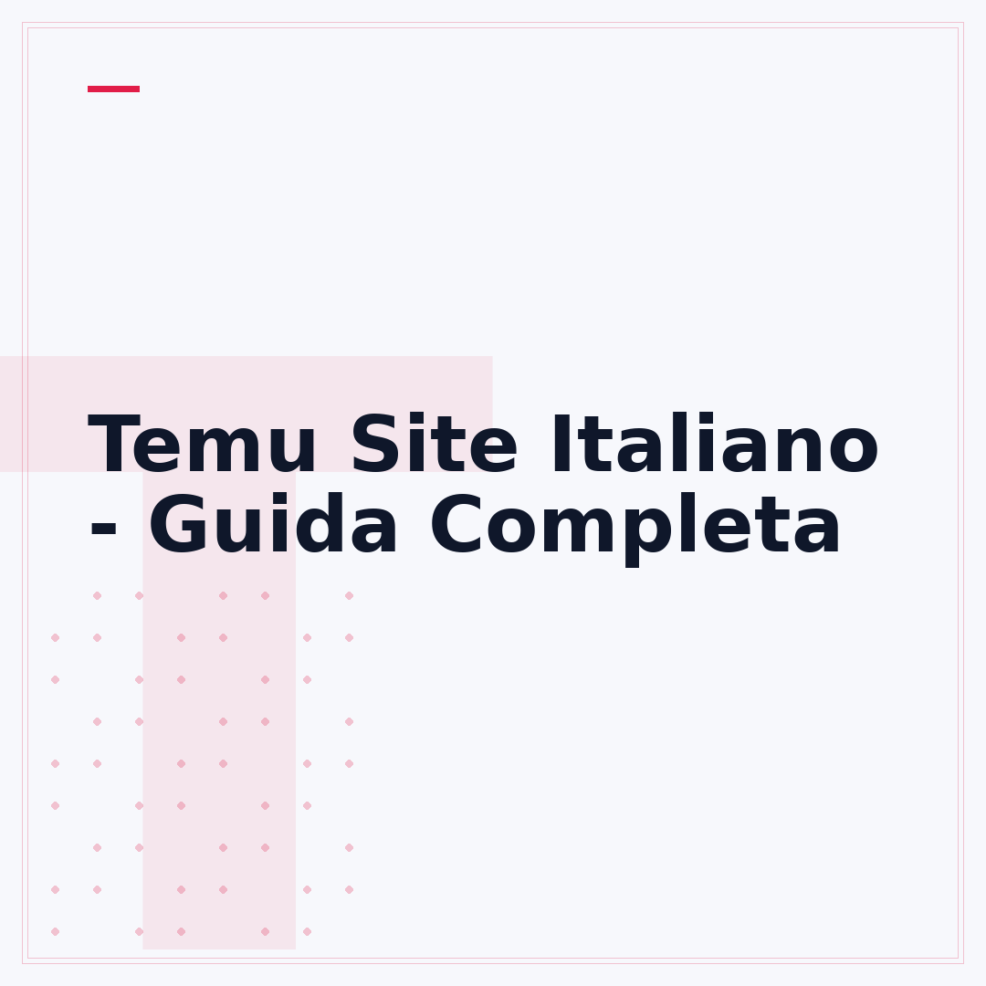Temu Site Italiano - Guida Completa