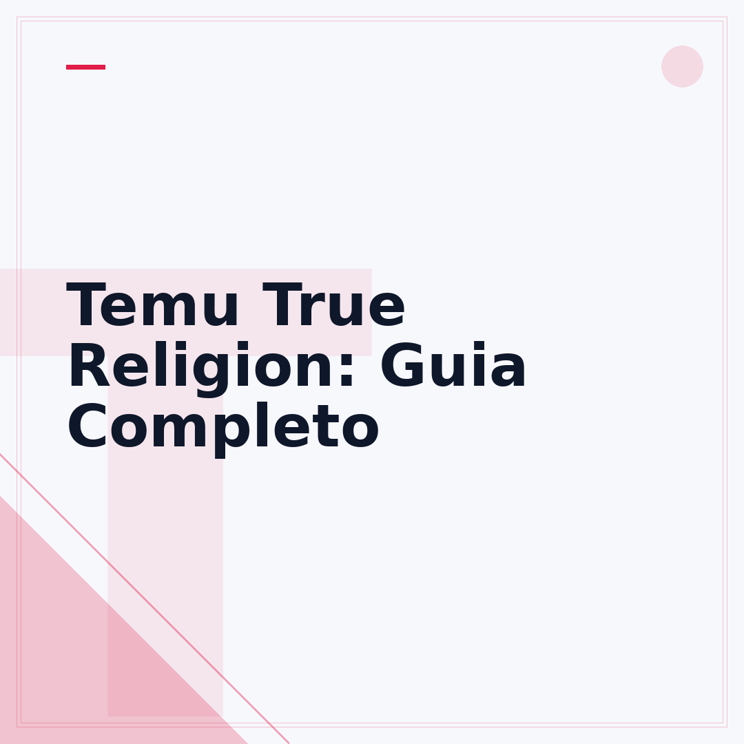 Temu True Religion: Guia Completo