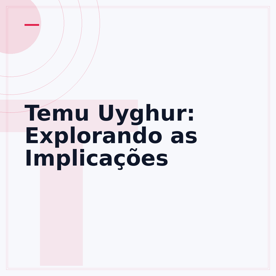 Temu Uyghur: Explorando as Implicações