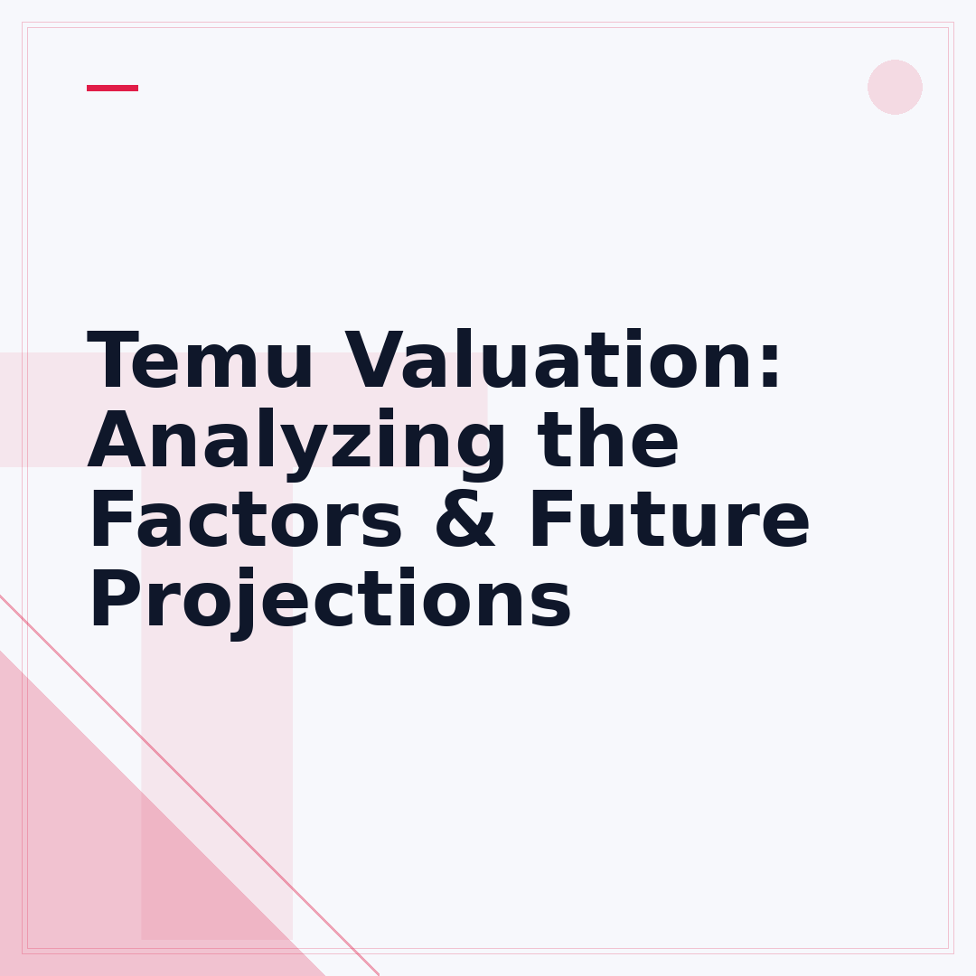 Temu Valuation: Analyzing the Factors & Future Projections
