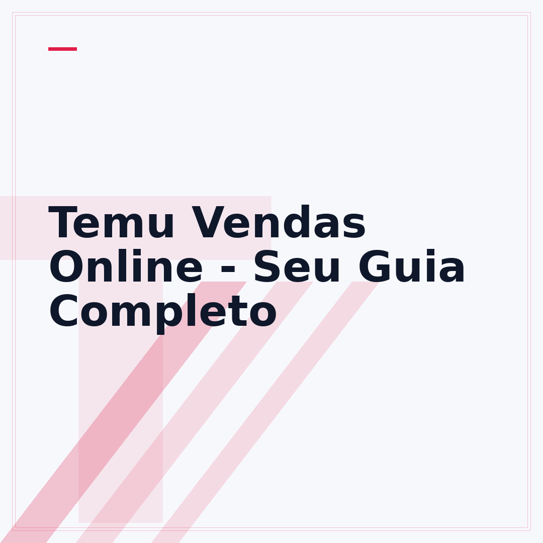 Temu Vendas Online - Seu Guia Completo