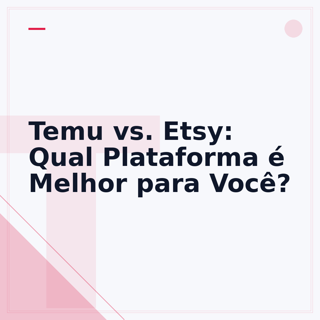 Temu vs. Etsy: Qual Plataforma é Melhor para Você?