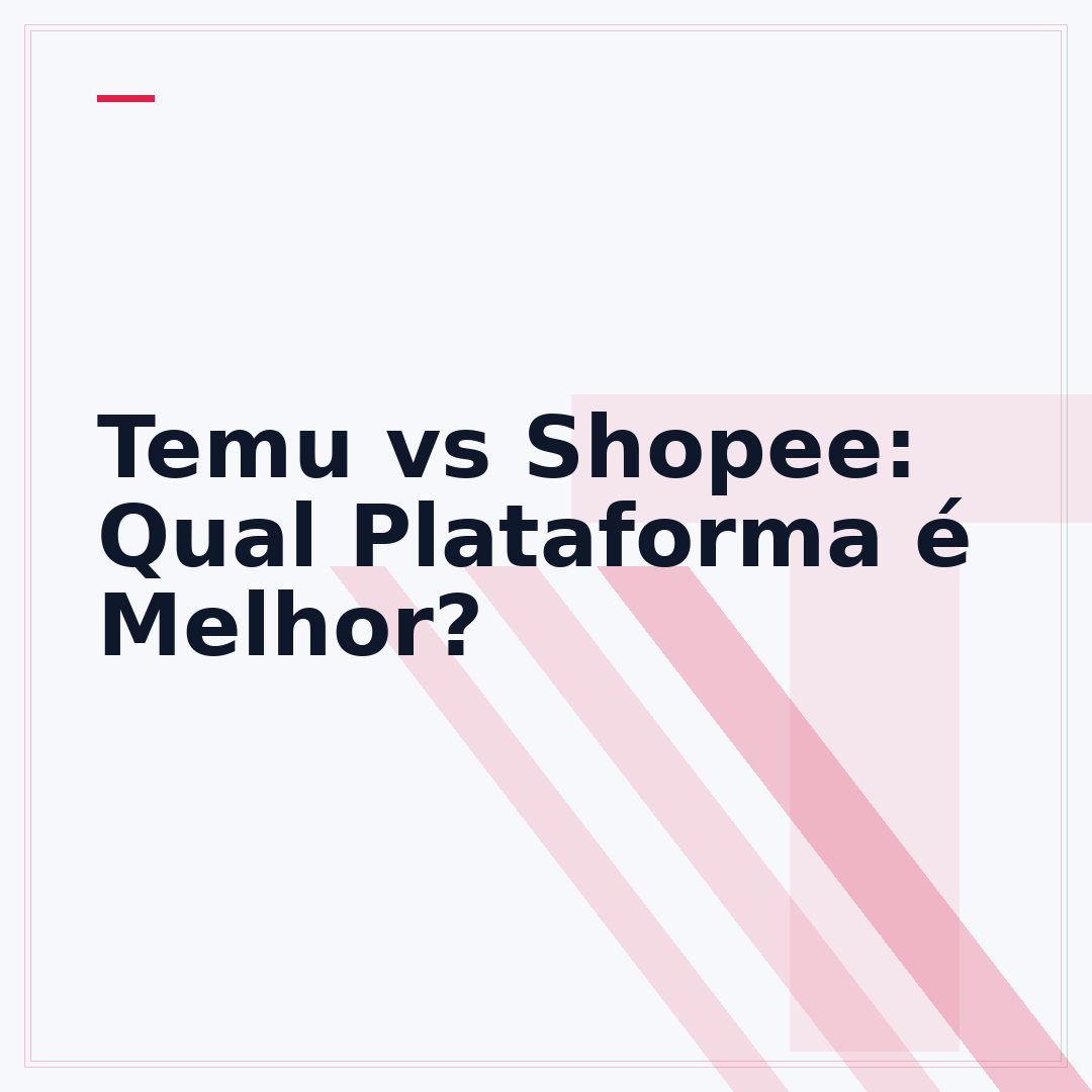 Temu vs Shopee: Qual Plataforma é Melhor?