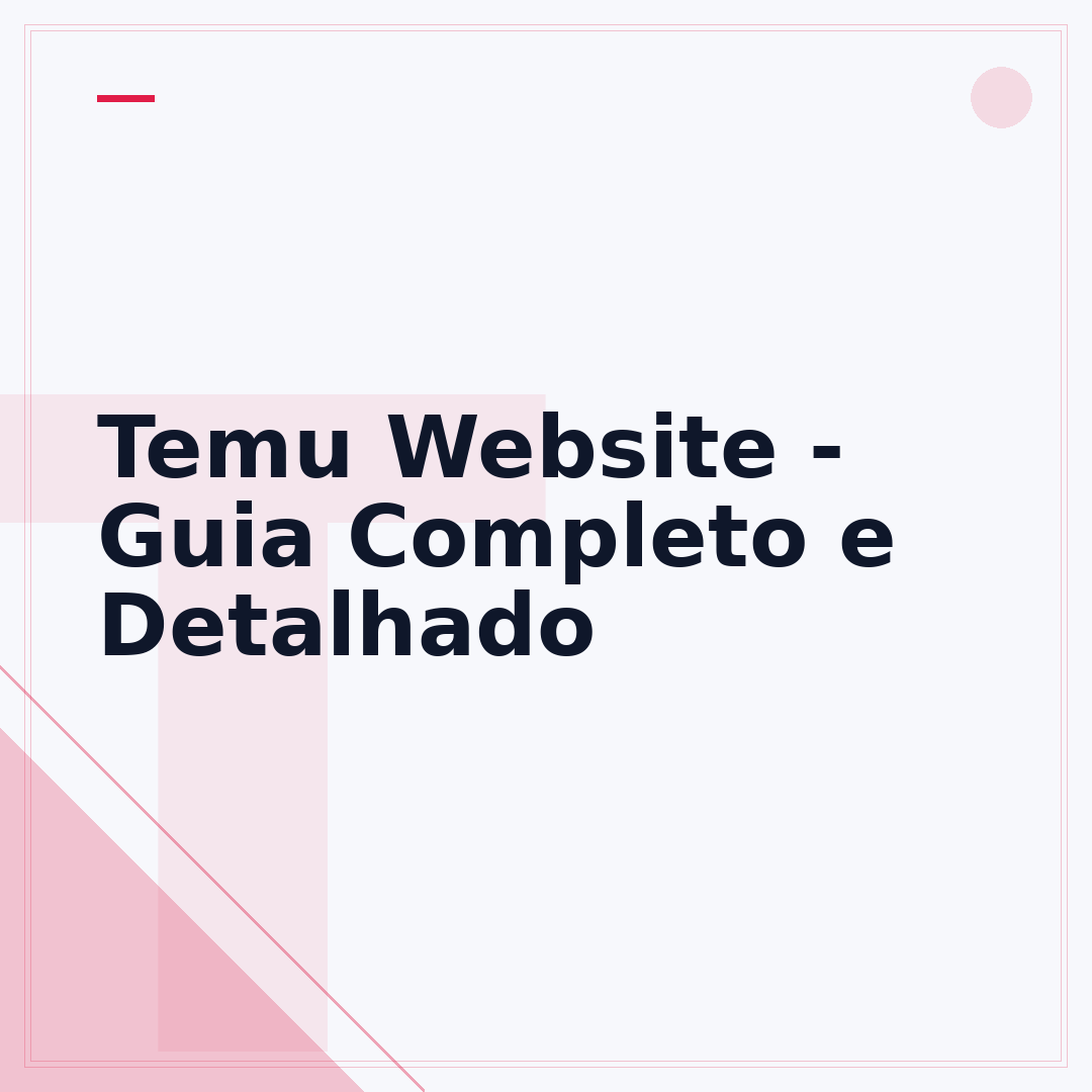 Temu Website - Guia Completo e Detalhado