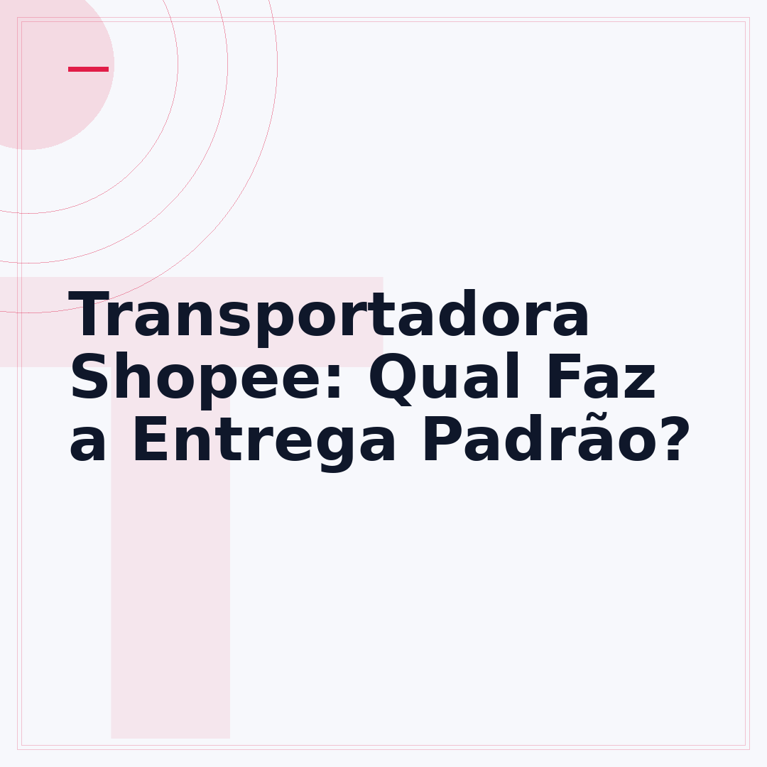 Transportadora Shopee: Qual Faz a Entrega Padrão?