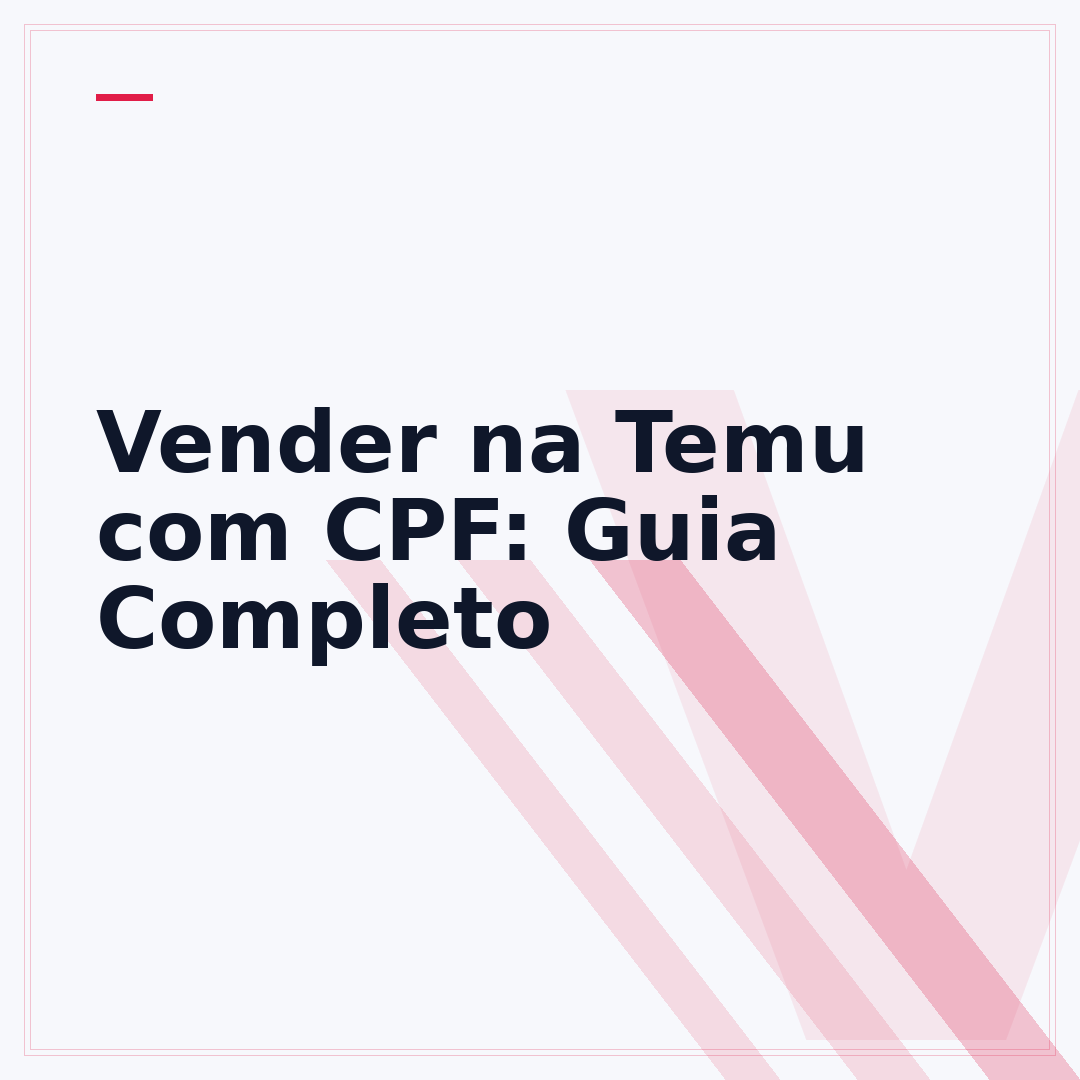 Vender na Temu com CPF: Guia Completo